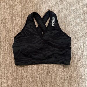Gymshark zebra print sports bra
